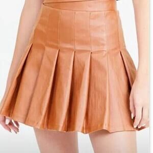 Altar'd State Tan Mini Skirt
